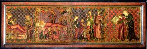 Altaarfront met het leven van de Maagd, c.1300 door French School
